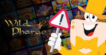 WildPharao Casino Dérape et se retrouve sur la liste d'avertissement
